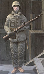 German Rifleman Snow Camouflaged