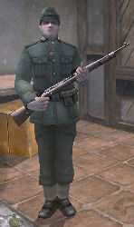 German Subofficer with Rifle